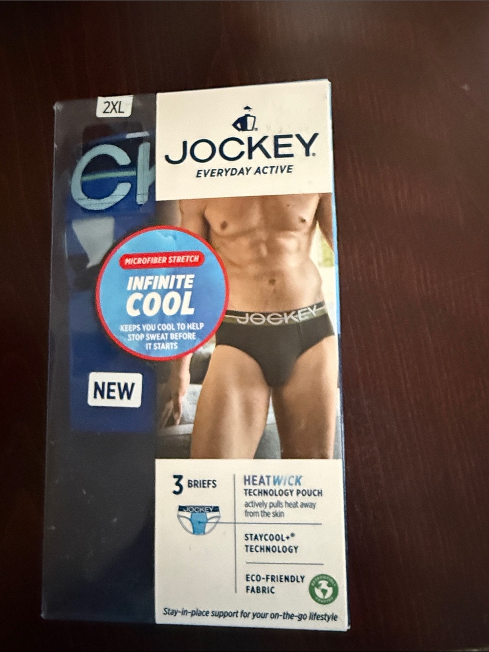 Jockey Men’s Infinite Cool Black Briefs - Black
